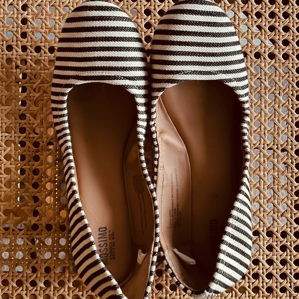 striped flats